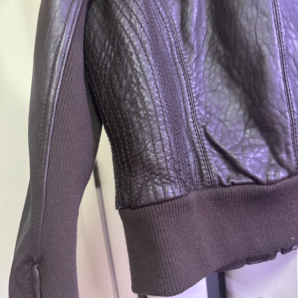 Brown Leather MICHAEL Michael Kors genuine leather jacket - Picture 3 of 6